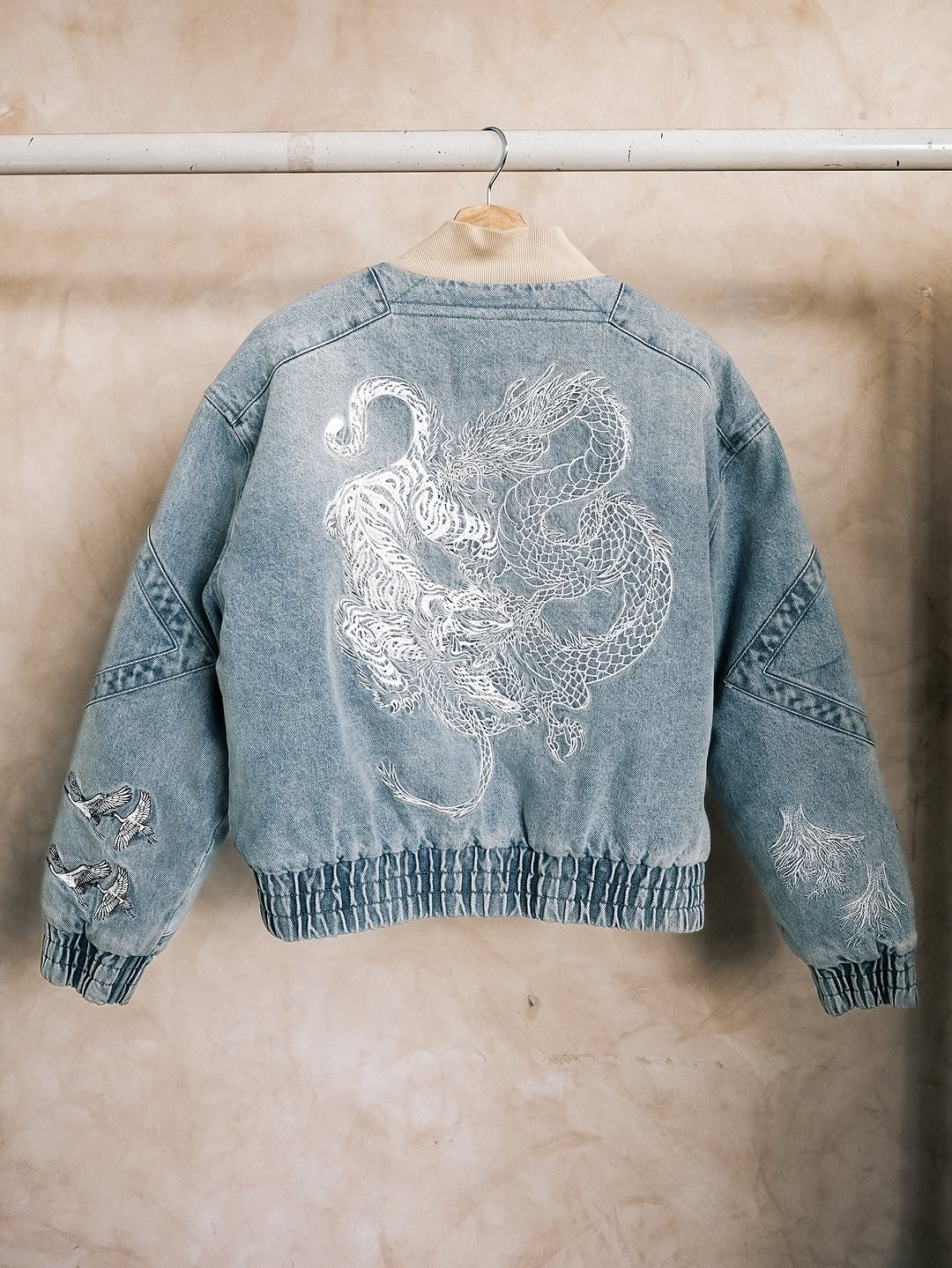Ocean blue confrontation bomber