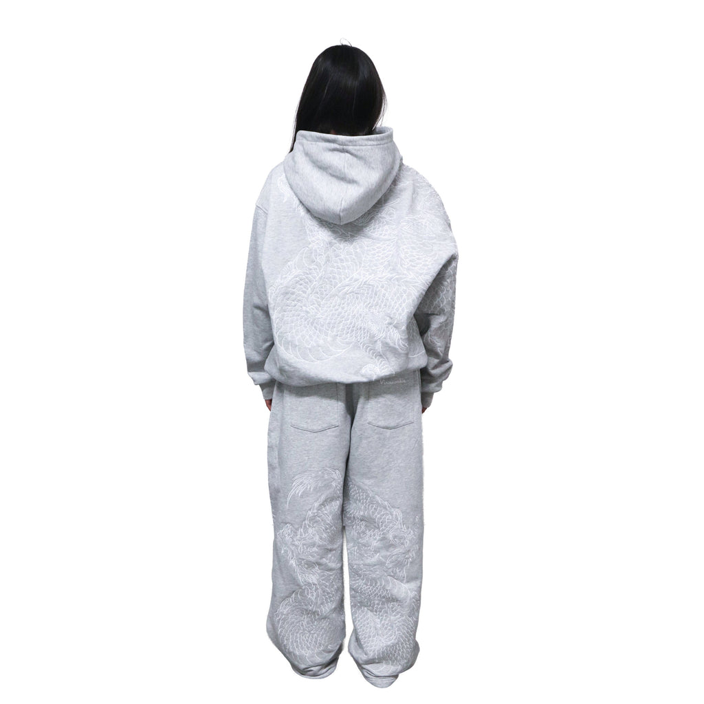Grey reflection hoodie