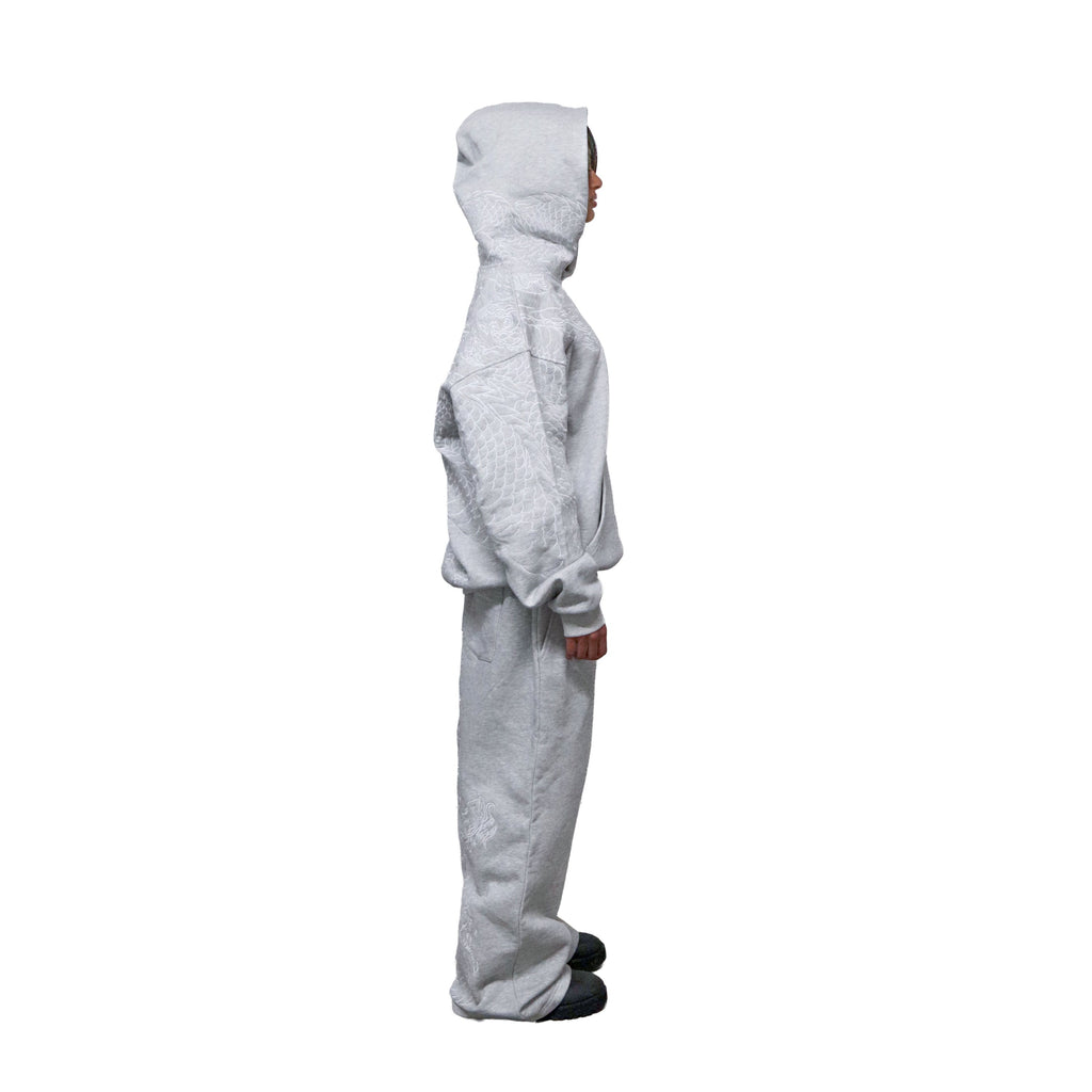 Grey reflection hoodie