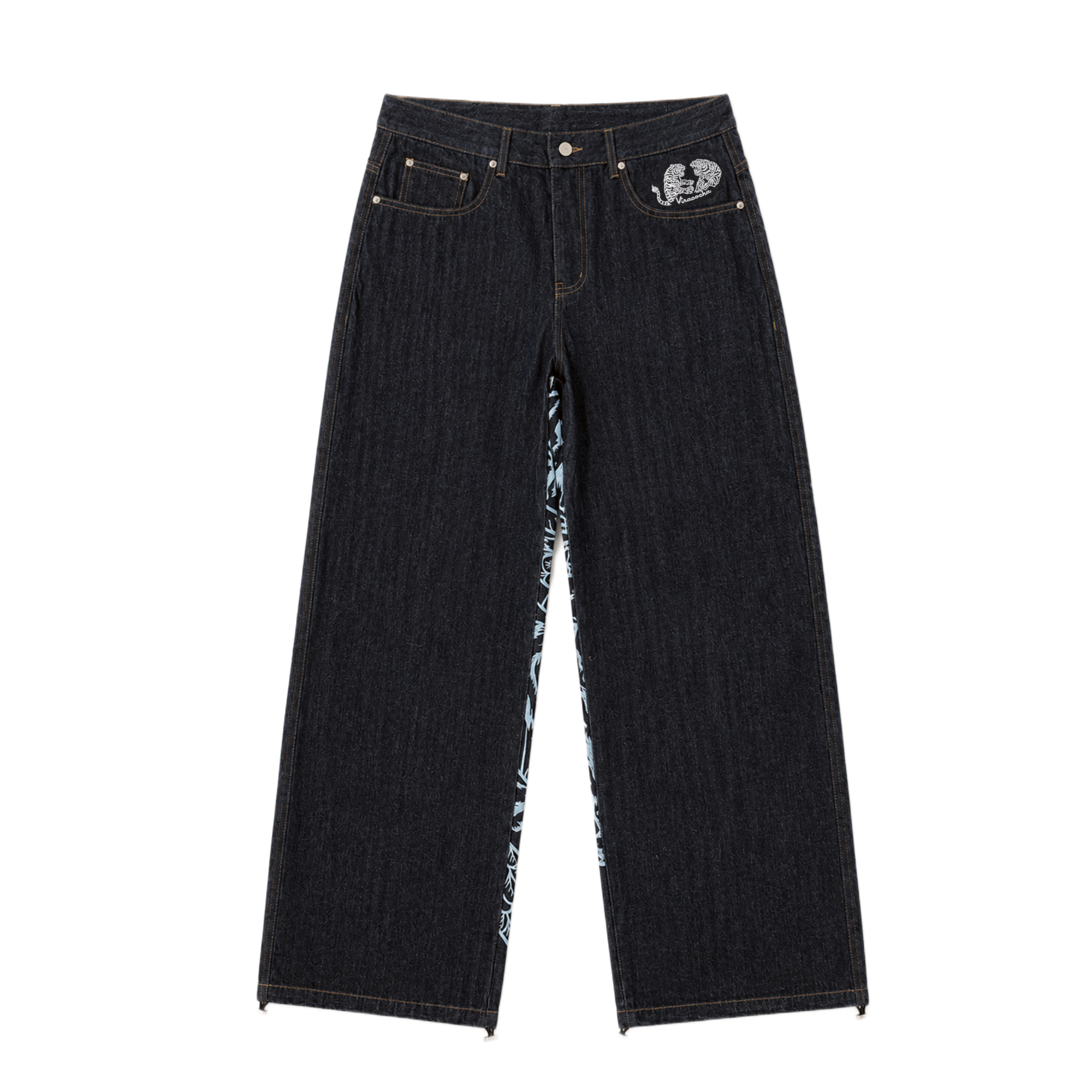 Selvedge tiger trinity denim