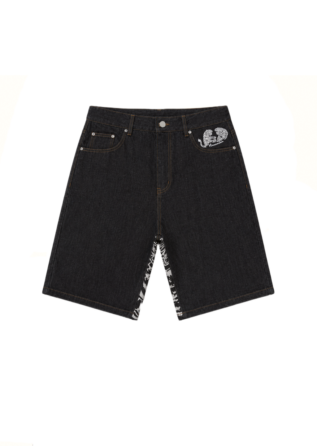 Selvedge tiger trinity jorts