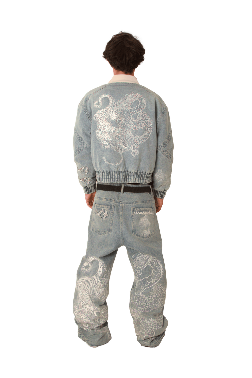 Ocean blue confrontation bomber