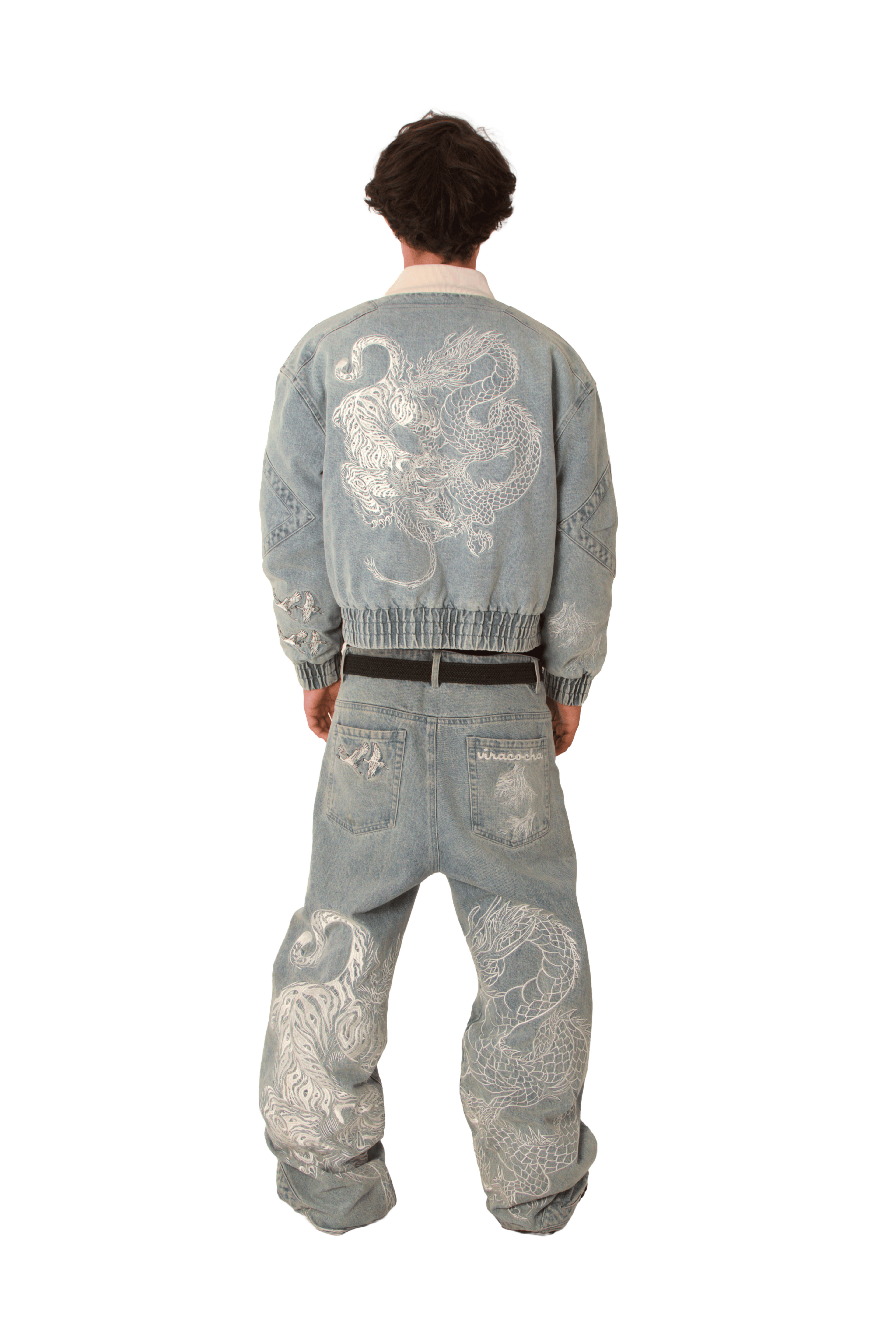 Ocean blue confrontation bomber